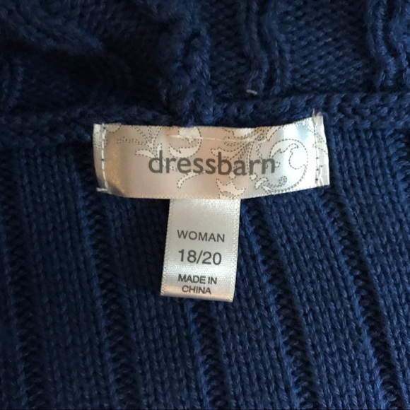 Dress Barn Hooded Sweater Cardigan 22/24 - Picture 2 of 2